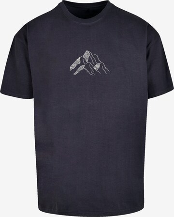 F4NT4STIC Shirt 'Mountain Berge' in Blauw: voorkant