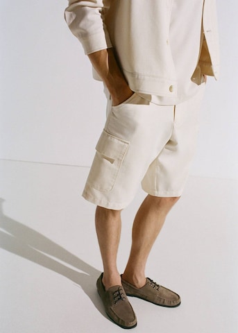 MANGO MAN Loosefit Bermudas lido in Beige: Vorderseite
