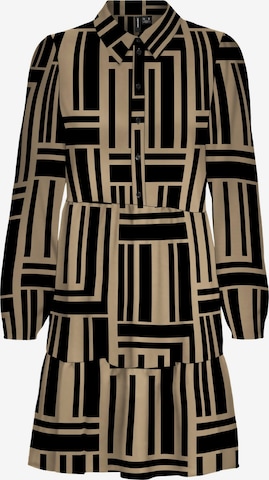 VERO MODA Платье-рубашка 'MISCHA' в Коричневый: спереди