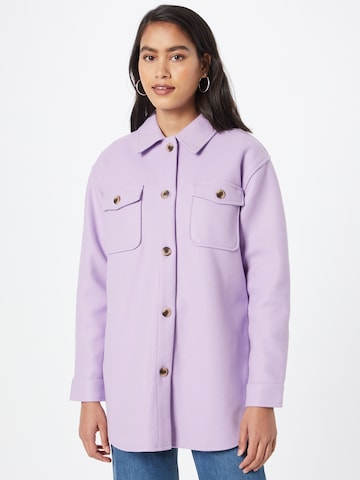 PIECES Between-Season Jacket 'Judy' in Purple: front
