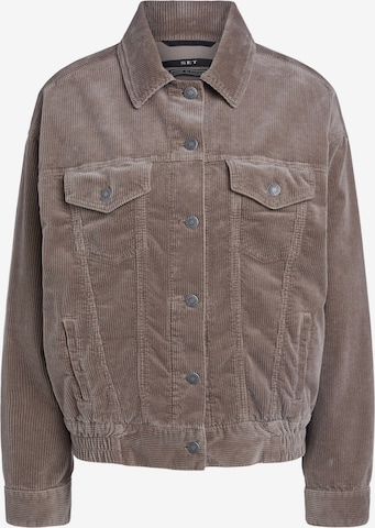 SET - Chaqueta de entretiempo en gris: frente