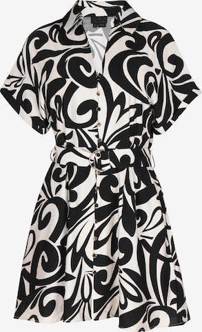 Rochie tip bluză de la DreiMaster Klassik pe negru: față