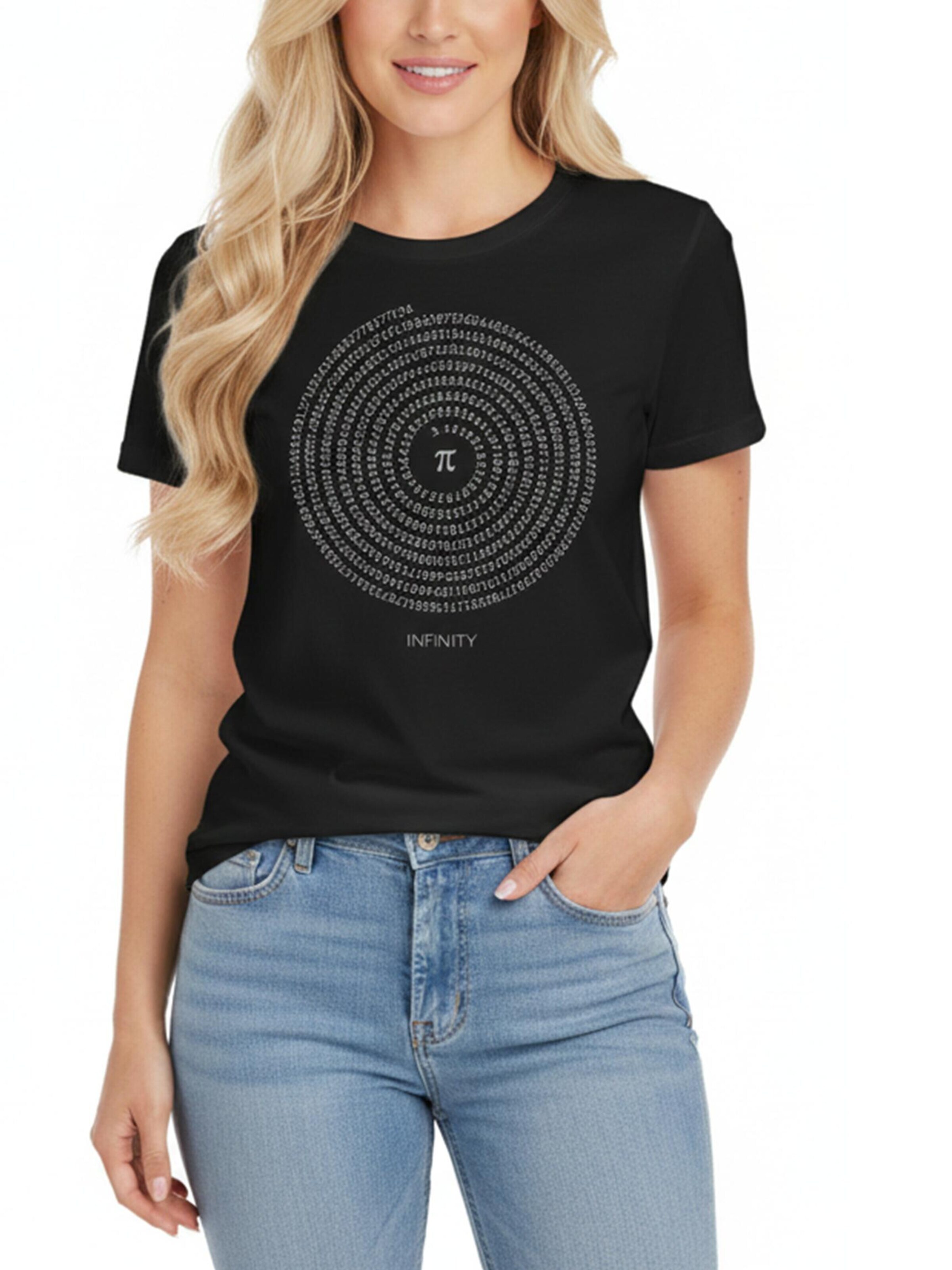 MAKAYA Shirt 'Pi - Infinety' in Black: front