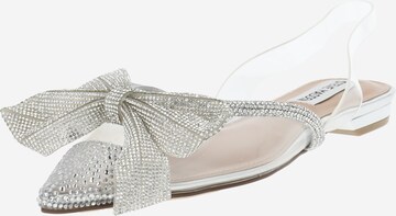 STEVE MADDEN - Zapatos destalonado 'JEDDA' en plata: frente