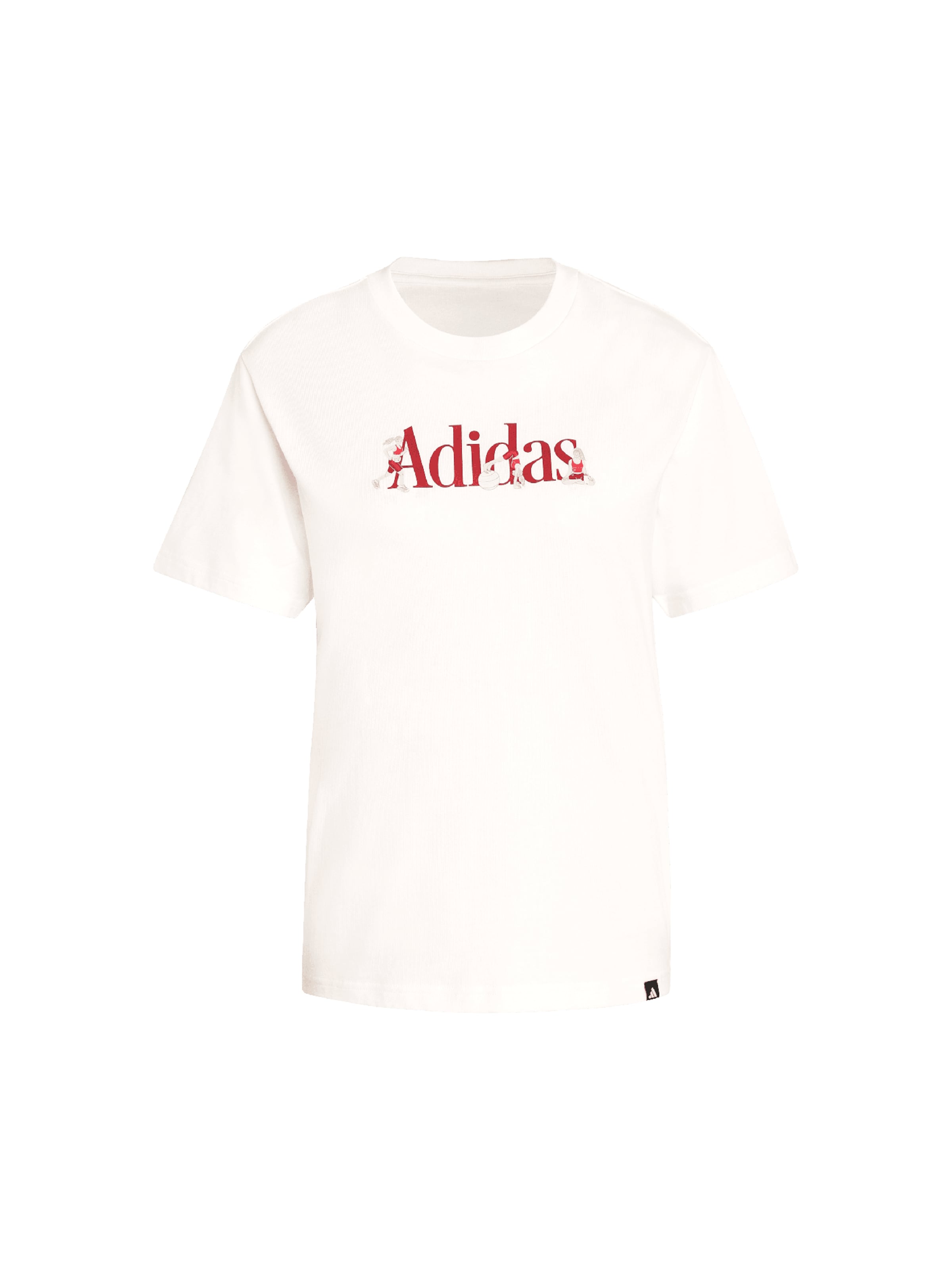 ADIDAS SPORTSWEAR Функционална тениска в бяло: отпред