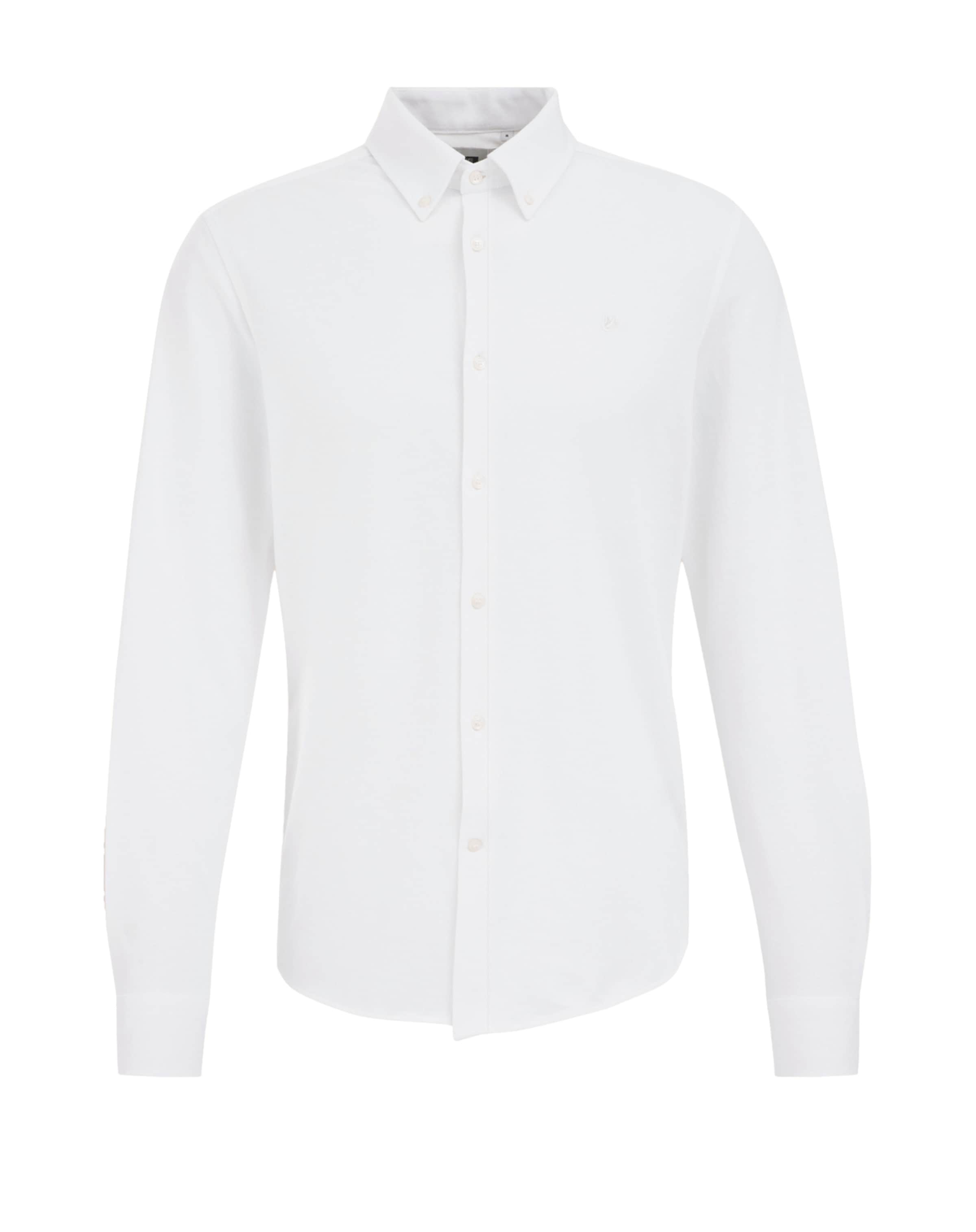 WE Fashion Triiksärk, värv valge: eest vaates