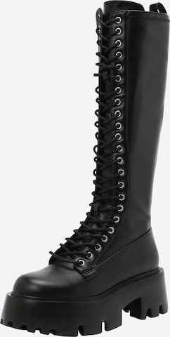 STEVE MADDEN Lace-up boot 'Hariet' in Black: front