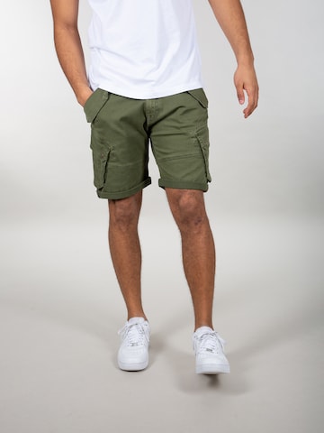 ALPHA INDUSTRIES Slimfit Cargo nadrágok - zöld