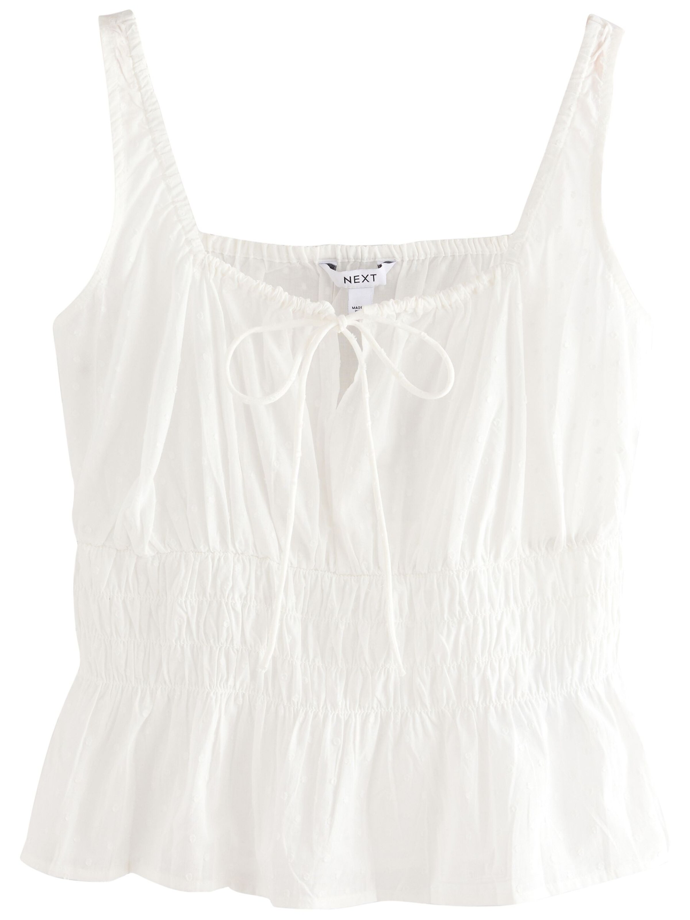 Next Top in Weiß: Vorderseite