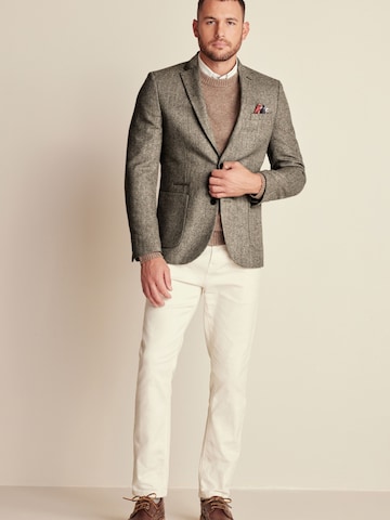 Coupe slim Veste de costume Next en gris : devant