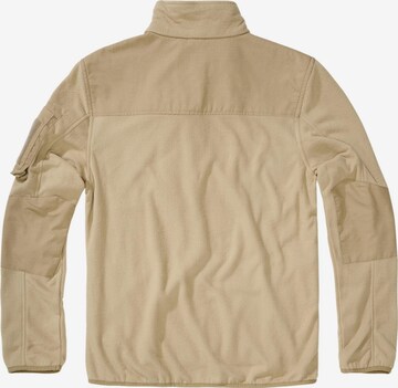 Brandit Pullover 'Troyer Ripstop' in Beige