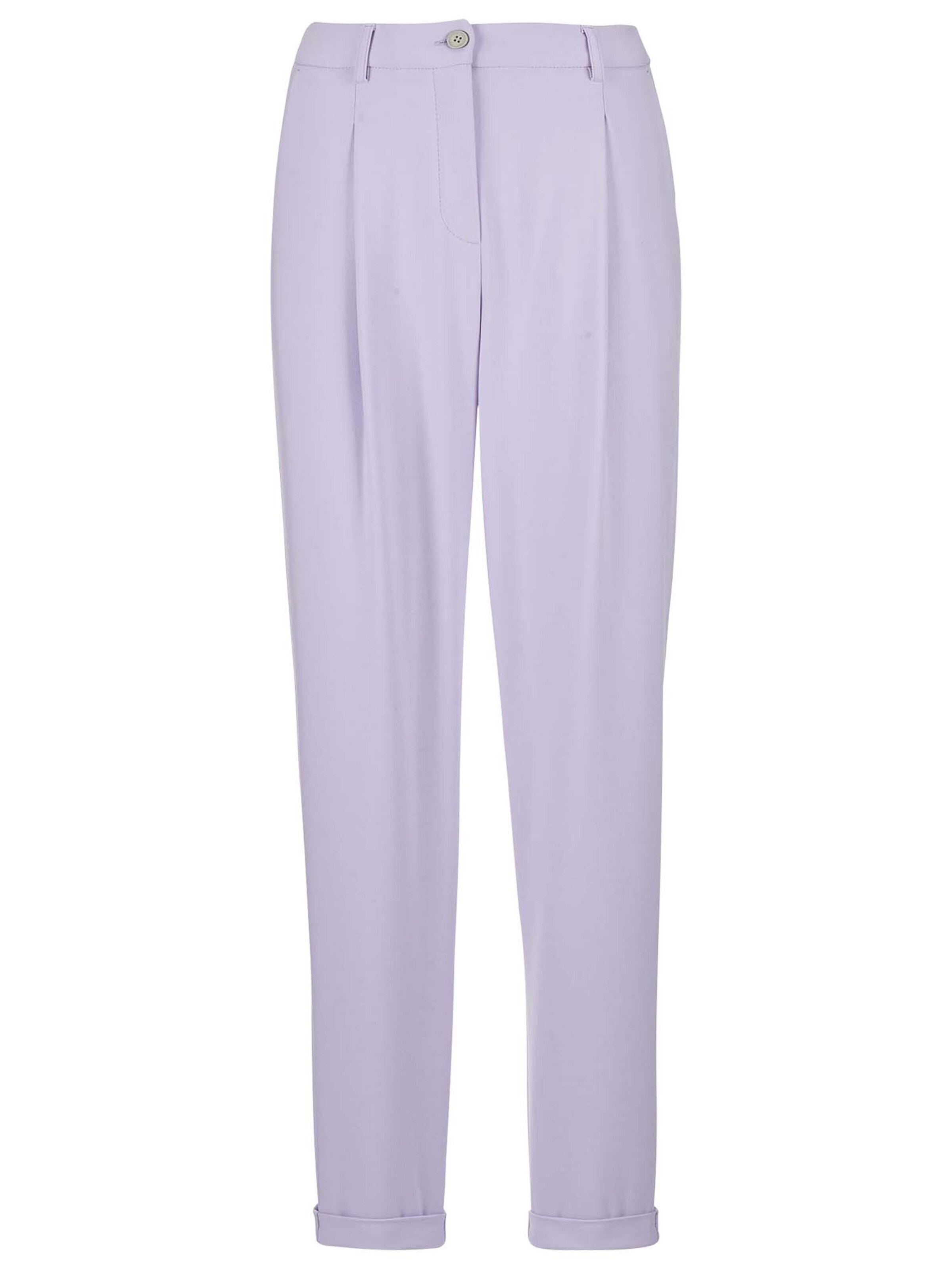 Effilé Pantalon à pince MADELEINE en violet : devant
