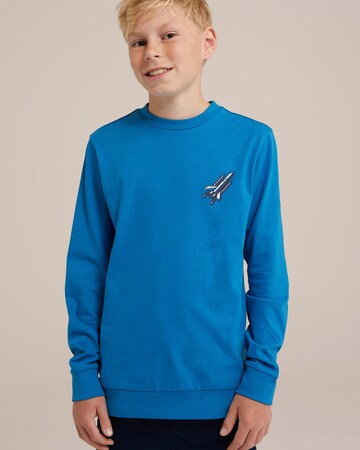 WE Fashion Shirt in Blue: front