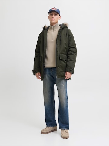 JACK & JONES Winter Parka 'JJCHARLIE' in Green