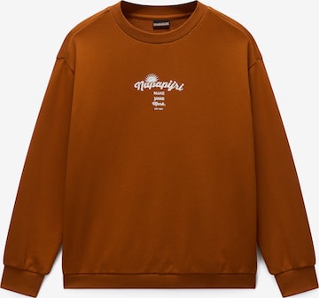 NAPAPIJRI Mikina - Hnedá: predná strana