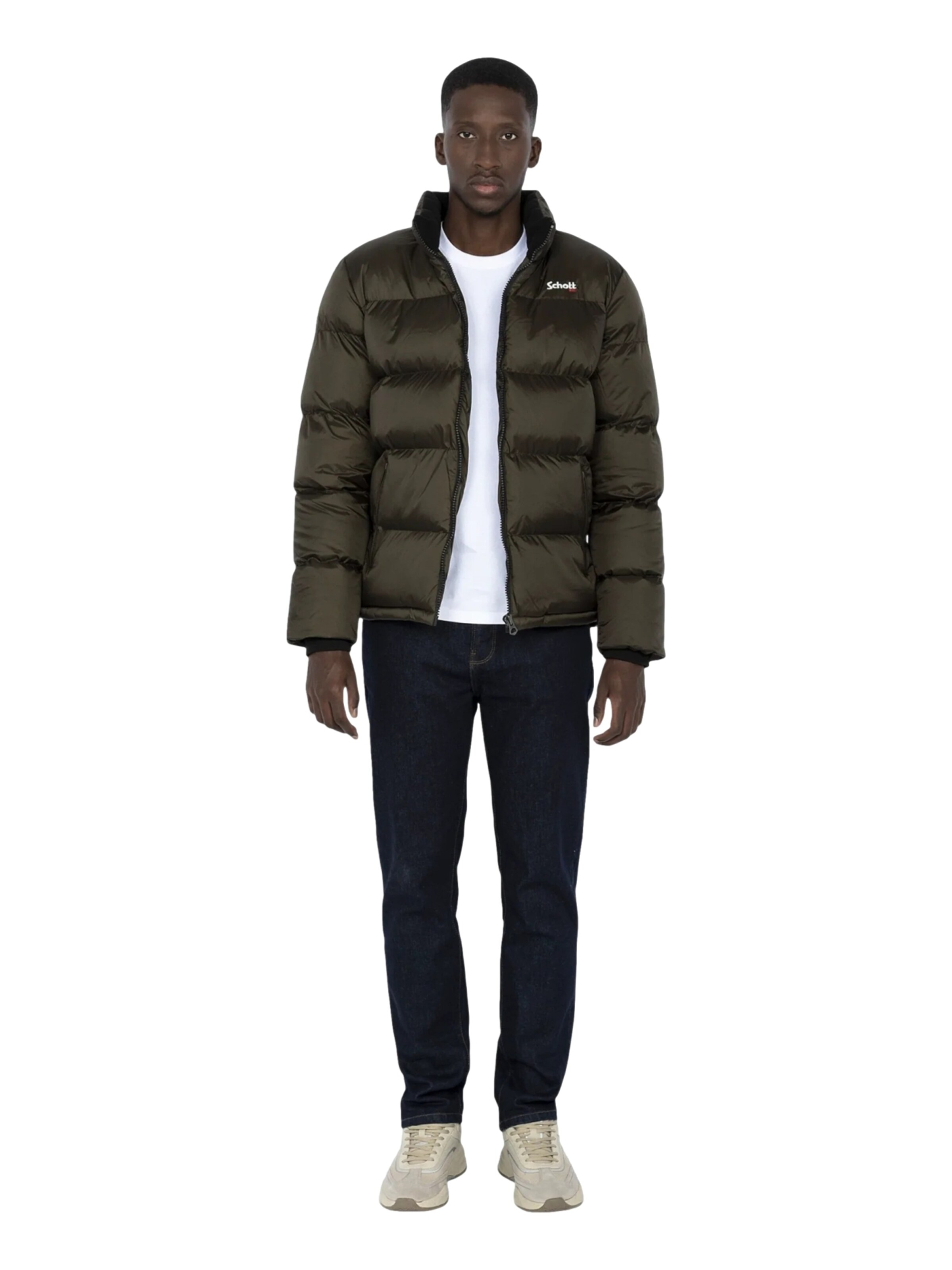 Schott NYC Between-Season Jacket 'Idaho' in Green