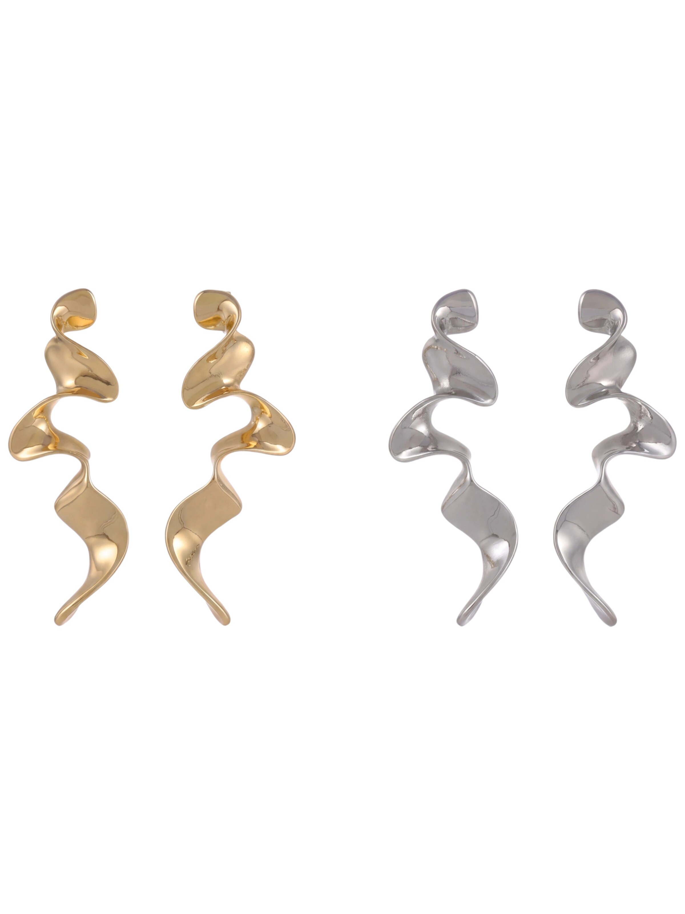 studioselect Ohrringe 'Carolin' in One Size in gold / silber, Produktansicht