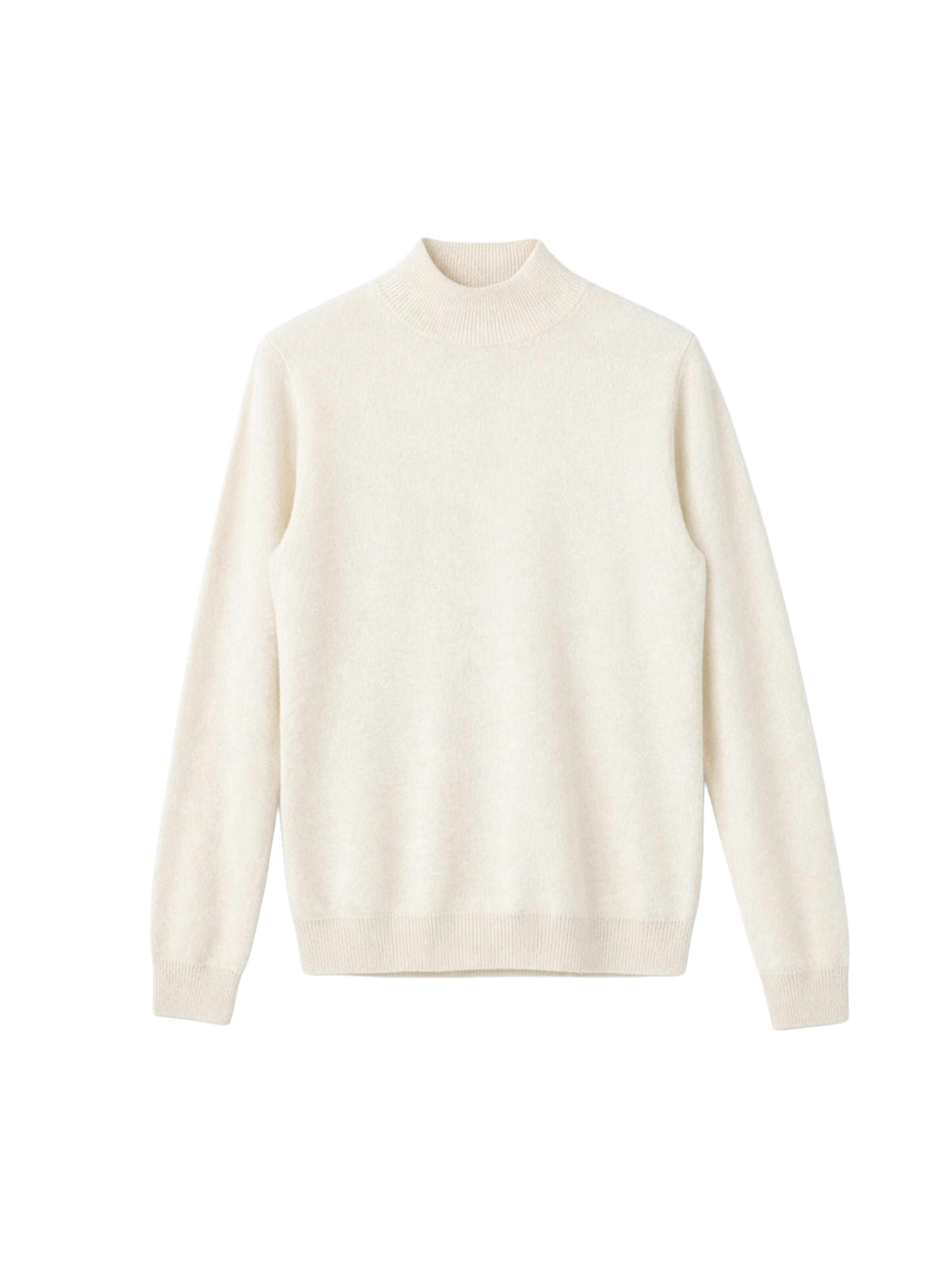 GOBI Cashmere - Jersey 'Women's Essential Cashmere Mock Neck Sweater' en blanco: frente
