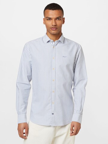 Coupe regular Chemise COLOURS & SONS en bleu : devant