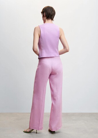 MANGO Wide leg Pantalon 'Watson' in Lila