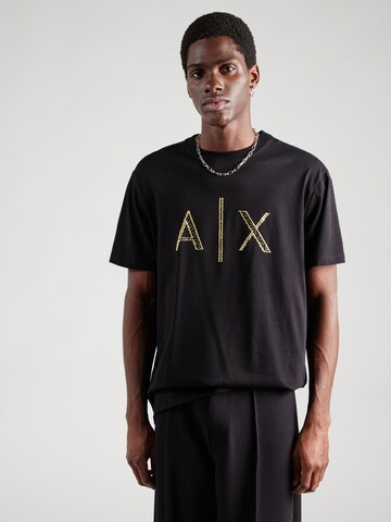 ARMANI EXCHANGE T-shirt i svart: framsida