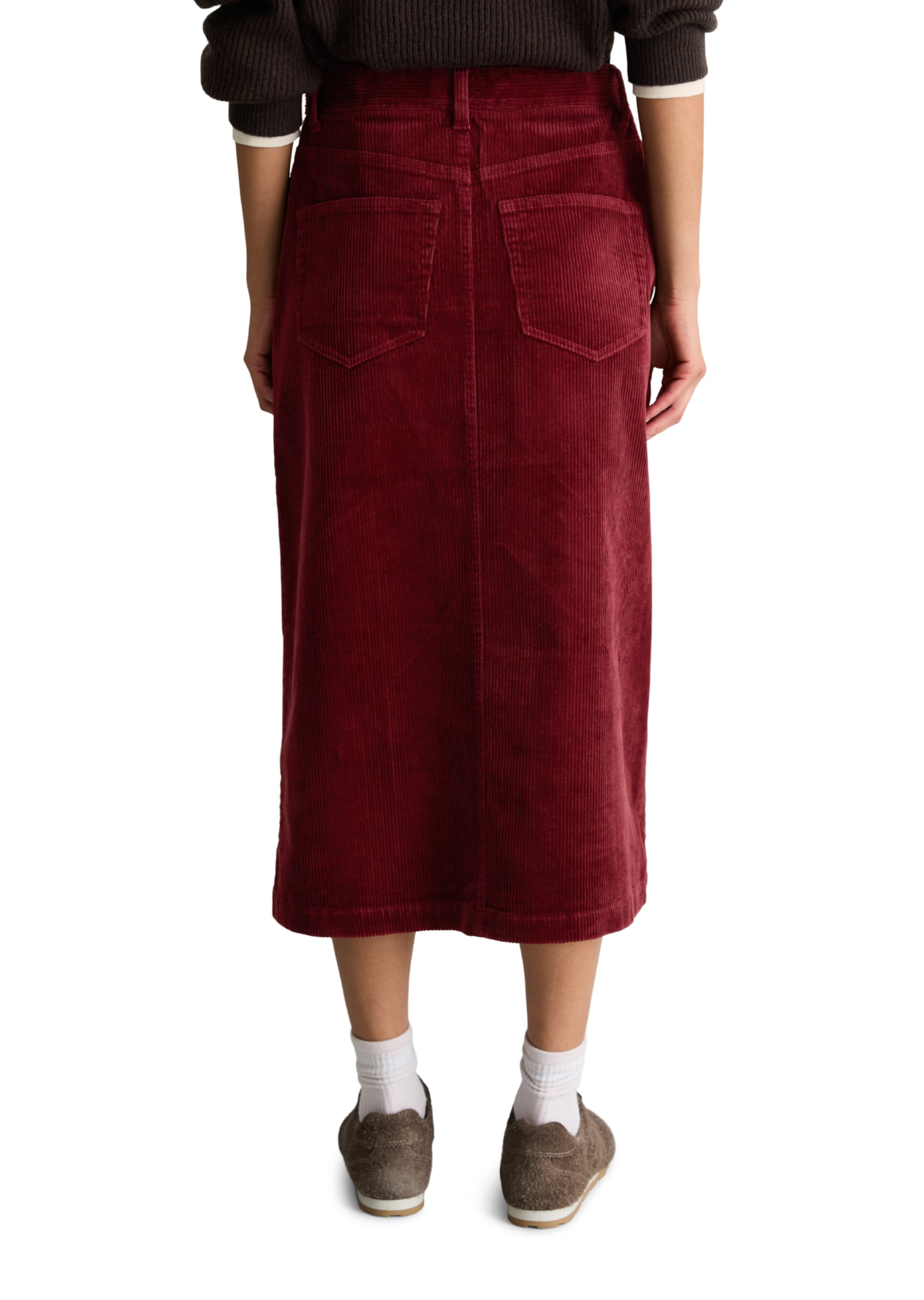 Marc O'Polo DENIM Skirt in Red: back