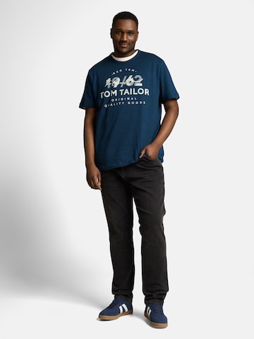 TOM TAILOR Men + Shirt in Blauw