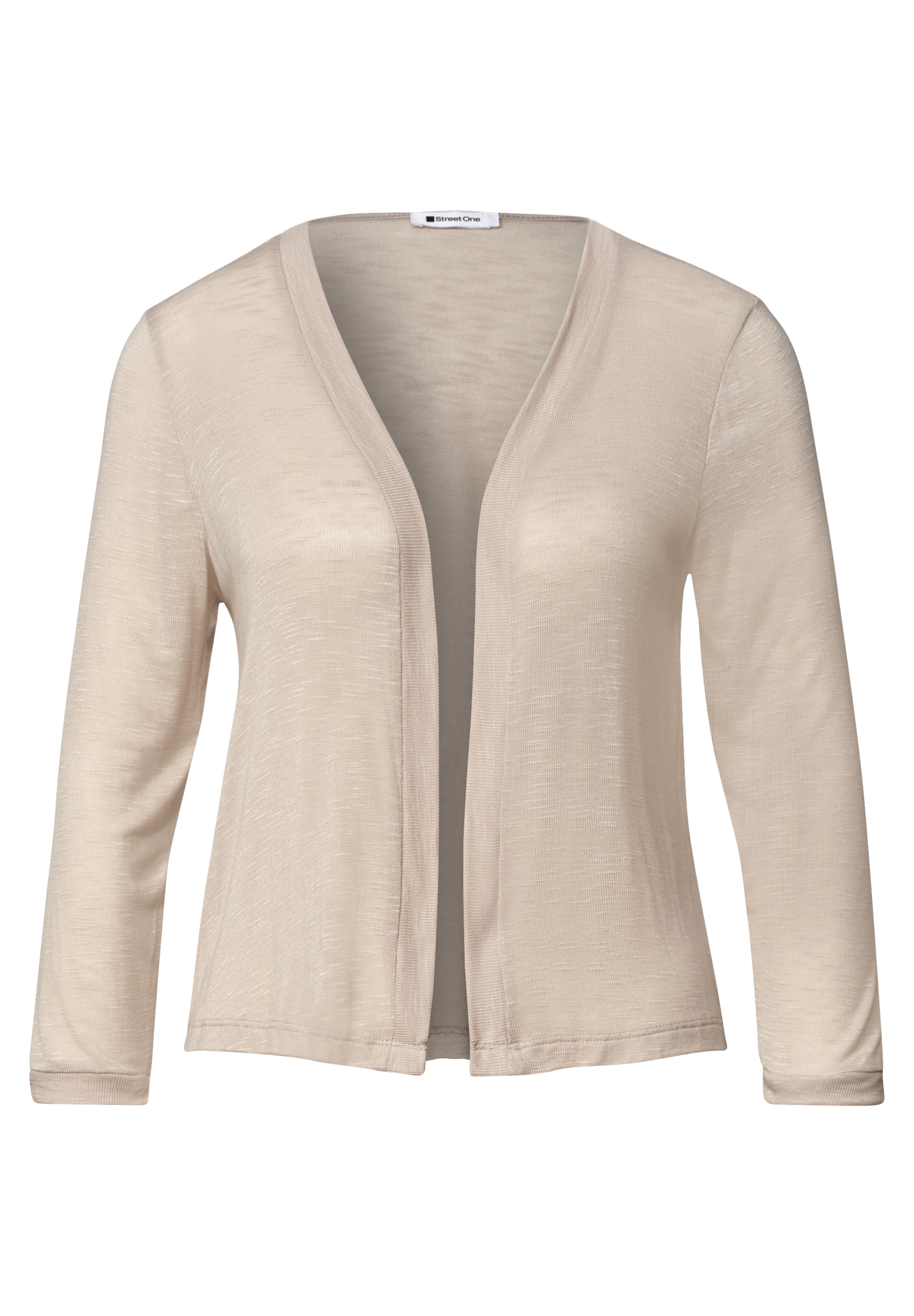 STREET ONE Strickjacke in Beige: Vorderseite