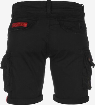 ALPHA INDUSTRIES Regular Cargo Pants in Black