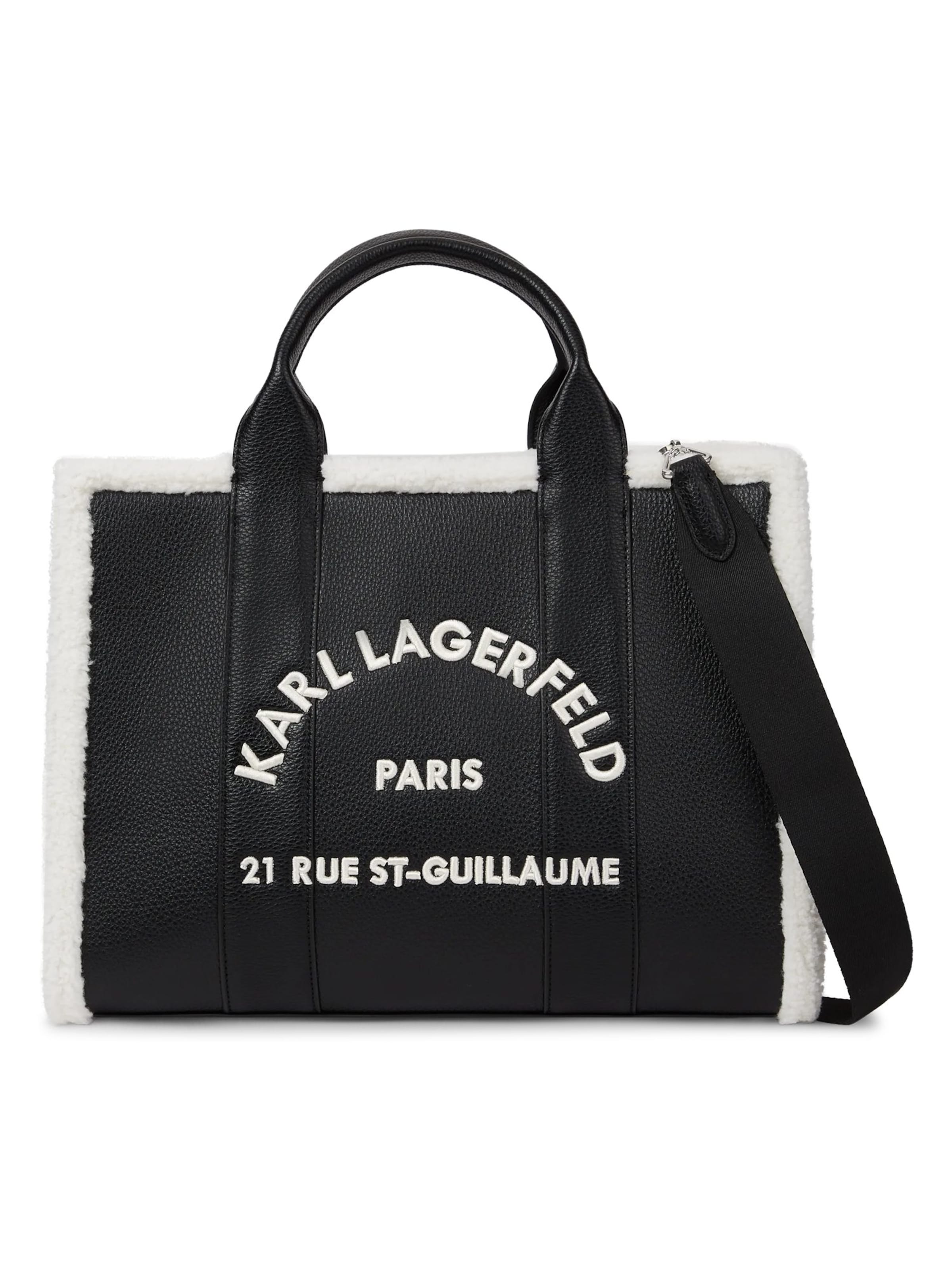 Karl Lagerfeld Nákupní taška – černá: přední strana