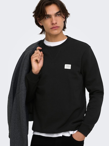 Only & Sons Sweatshirt 'ONSDawson' in Zwart