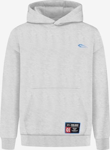 Sweat-shirt 'Rayk' Smilodox en gris : devant