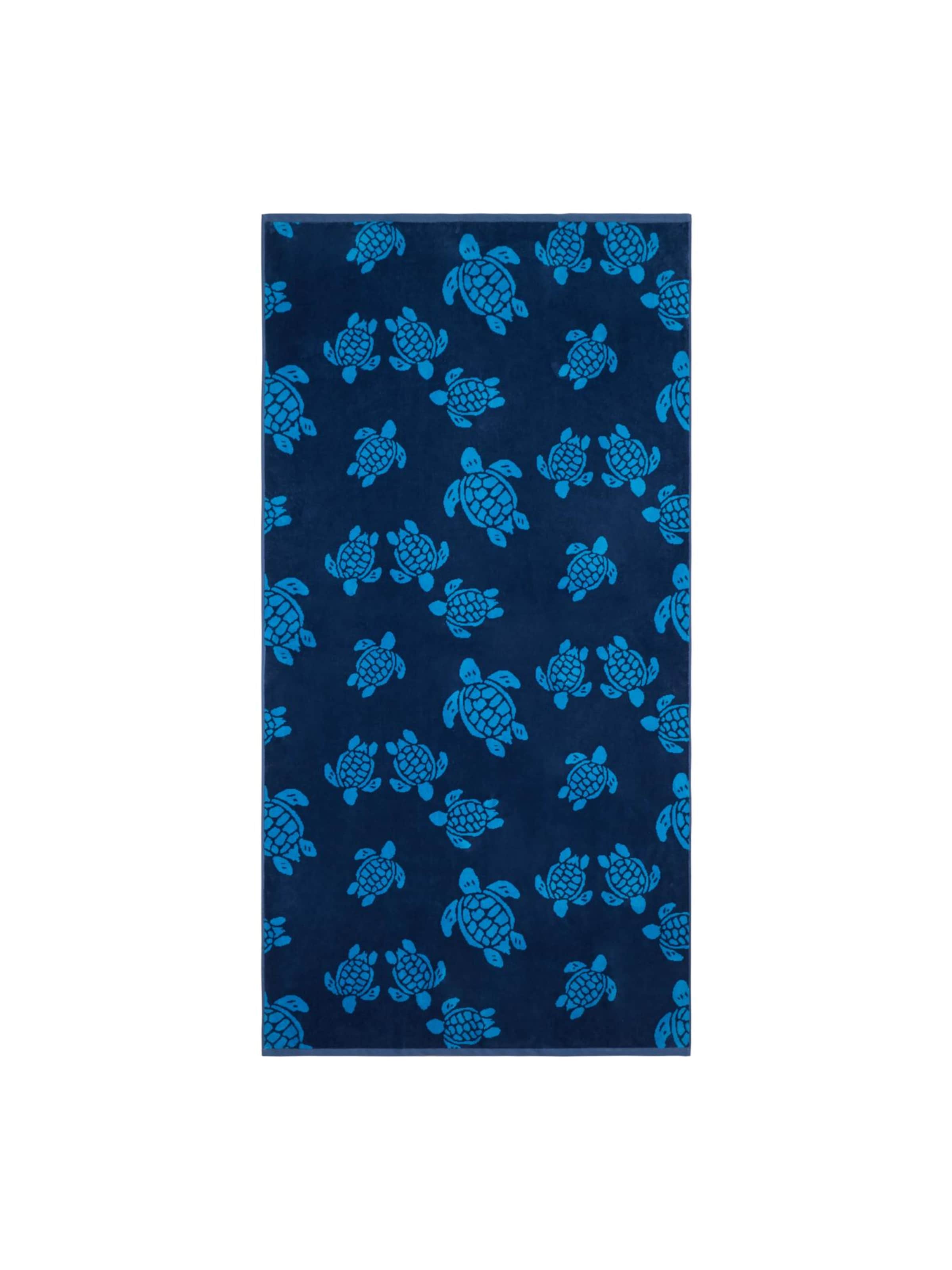 Vilebrequin Handdoek in Blauw: voorkant
