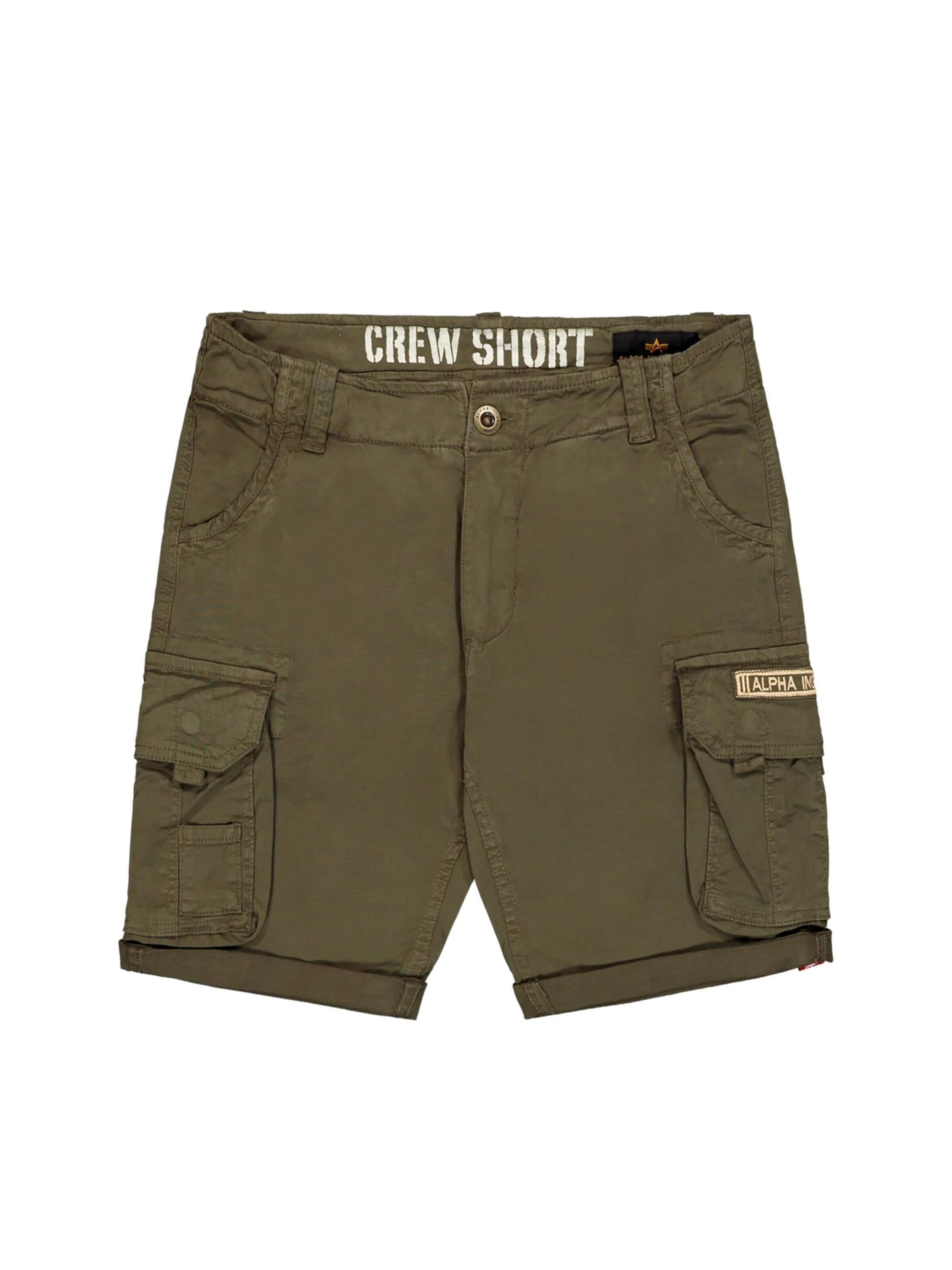 Regular Pantalon cargo ALPHA INDUSTRIES en vert : devant