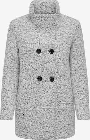 Only Petite Between-Seasons Coat in Grey: front