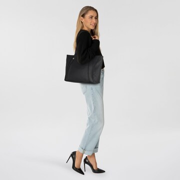 TOM TAILOR Shopper 'Yuma' in Zwart