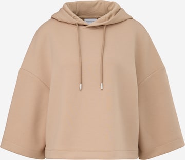 Sweat-shirt comma casual identity en beige : devant