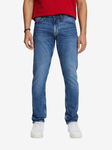 ESPRIT Slimfit Jeans in Blauw: voorkant