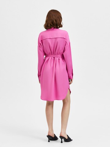 SELECTED FEMME Košilové šaty – pink