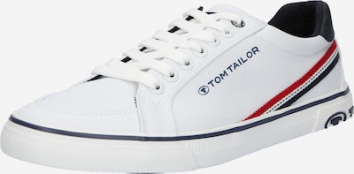 TOM TAILOR Sneaker low i marin / navy / rød / hvid, Produktvisning