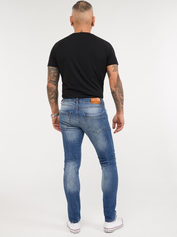 Rock Creek Slimfit Jeans in Blau