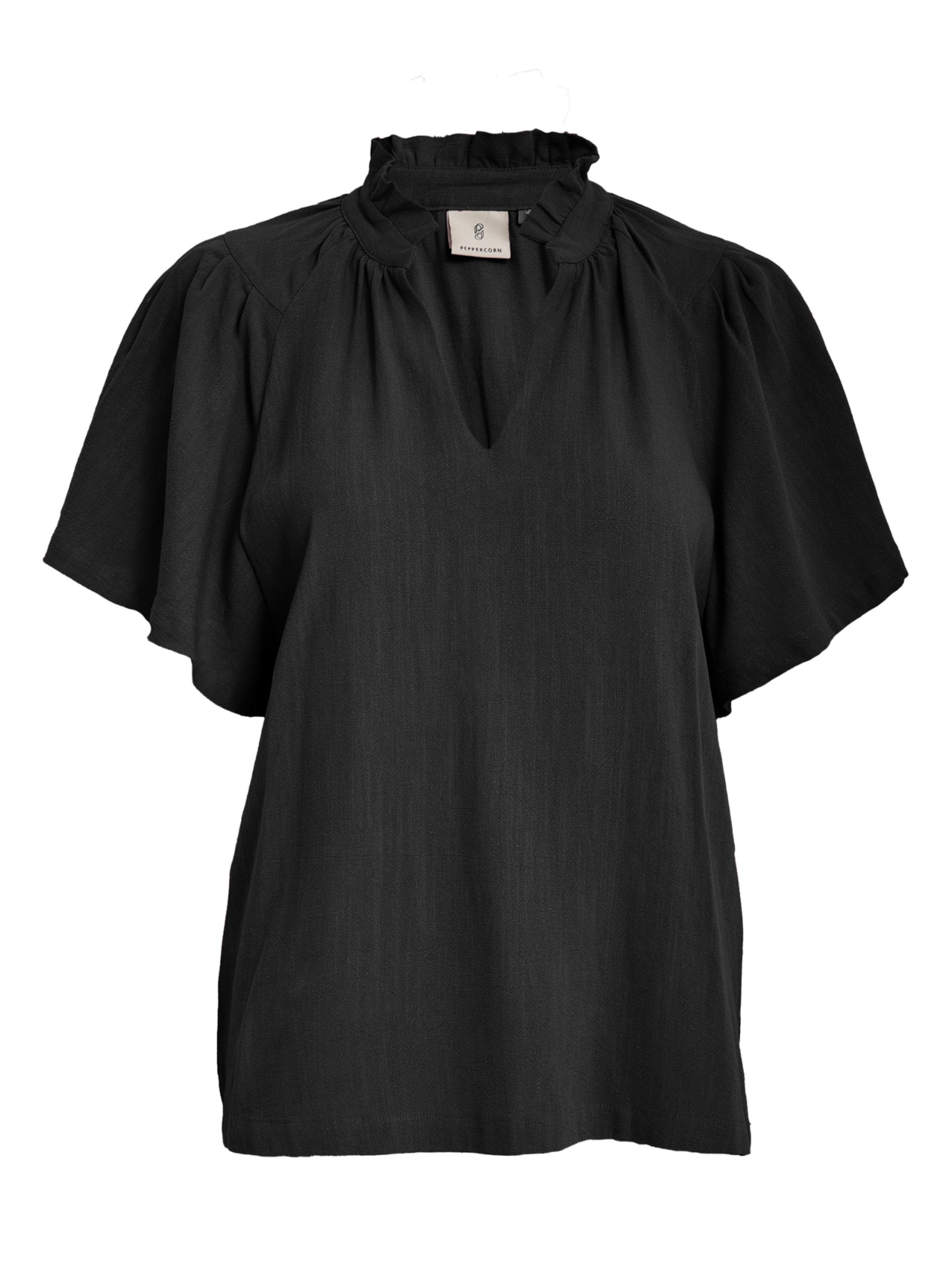 Peppercorn Blouse 'Hannah' in Zwart: voorkant