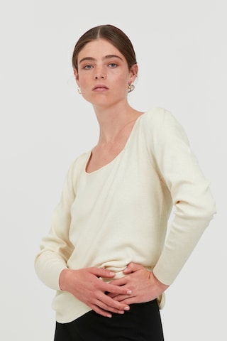 ICHI Sweater 'IHRUVERA' in Beige: front