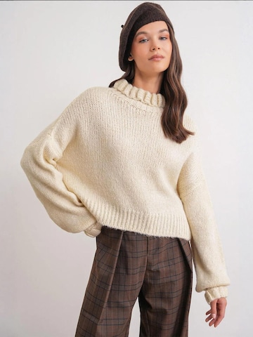 Pullover di MixRay in beige: frontale