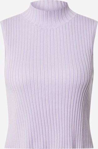 EDITED Knitted Top 'Amora' in Purple: front