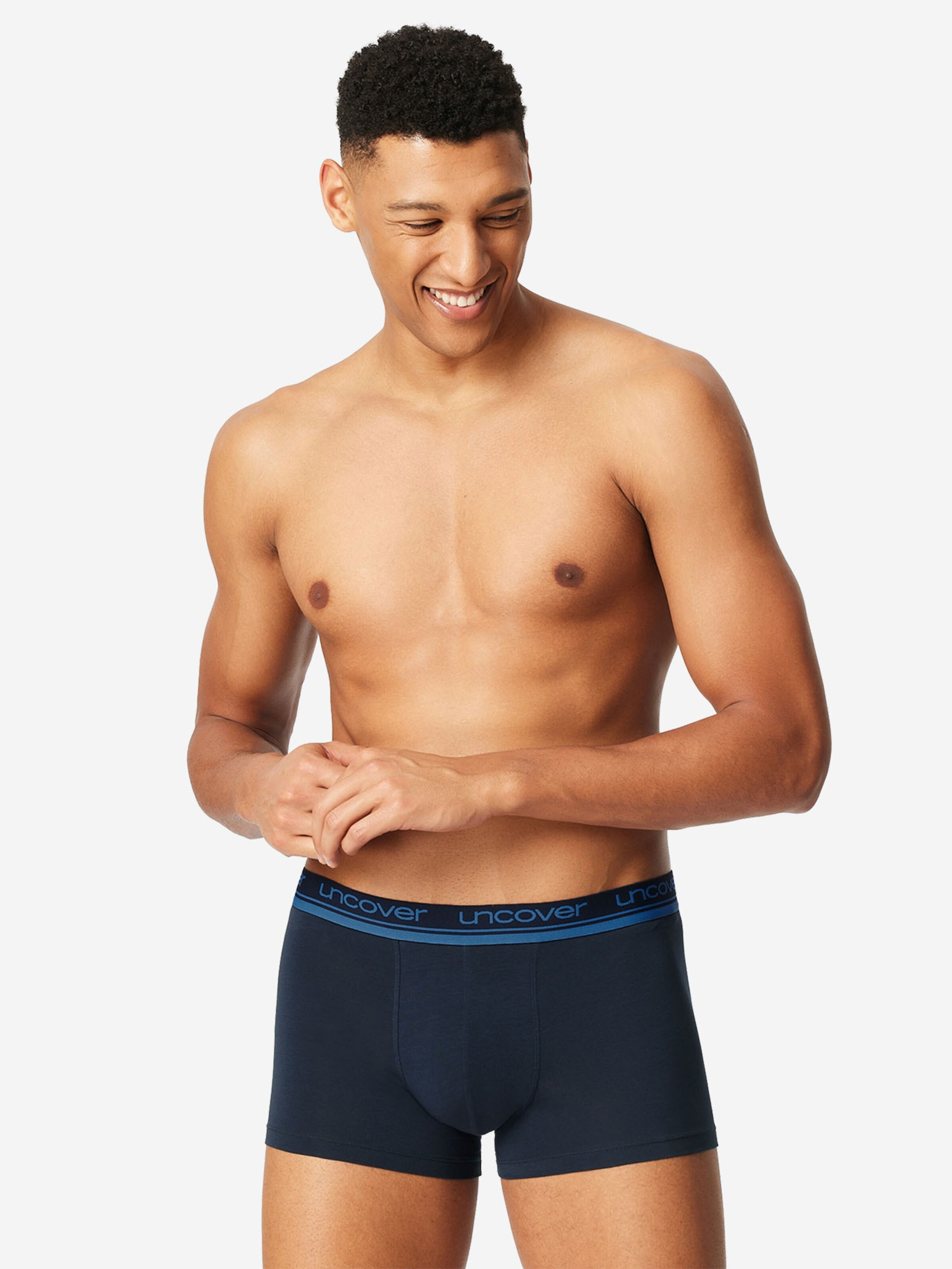 Boxers ' Cotton Series ' uncover by SCHIESSER en bleu