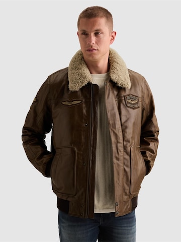Giacca di mezza stagione 'Hudson bomber jacket' di PME Legend in marrone: frontale