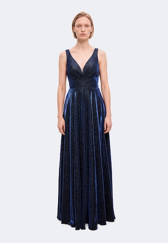 Robe de soirée MAGIC NIGHTS en bleu : devant