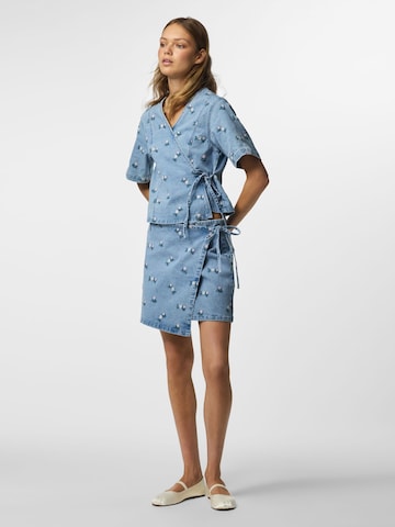 PIECES Bluse 'PCFlora' in Blau
