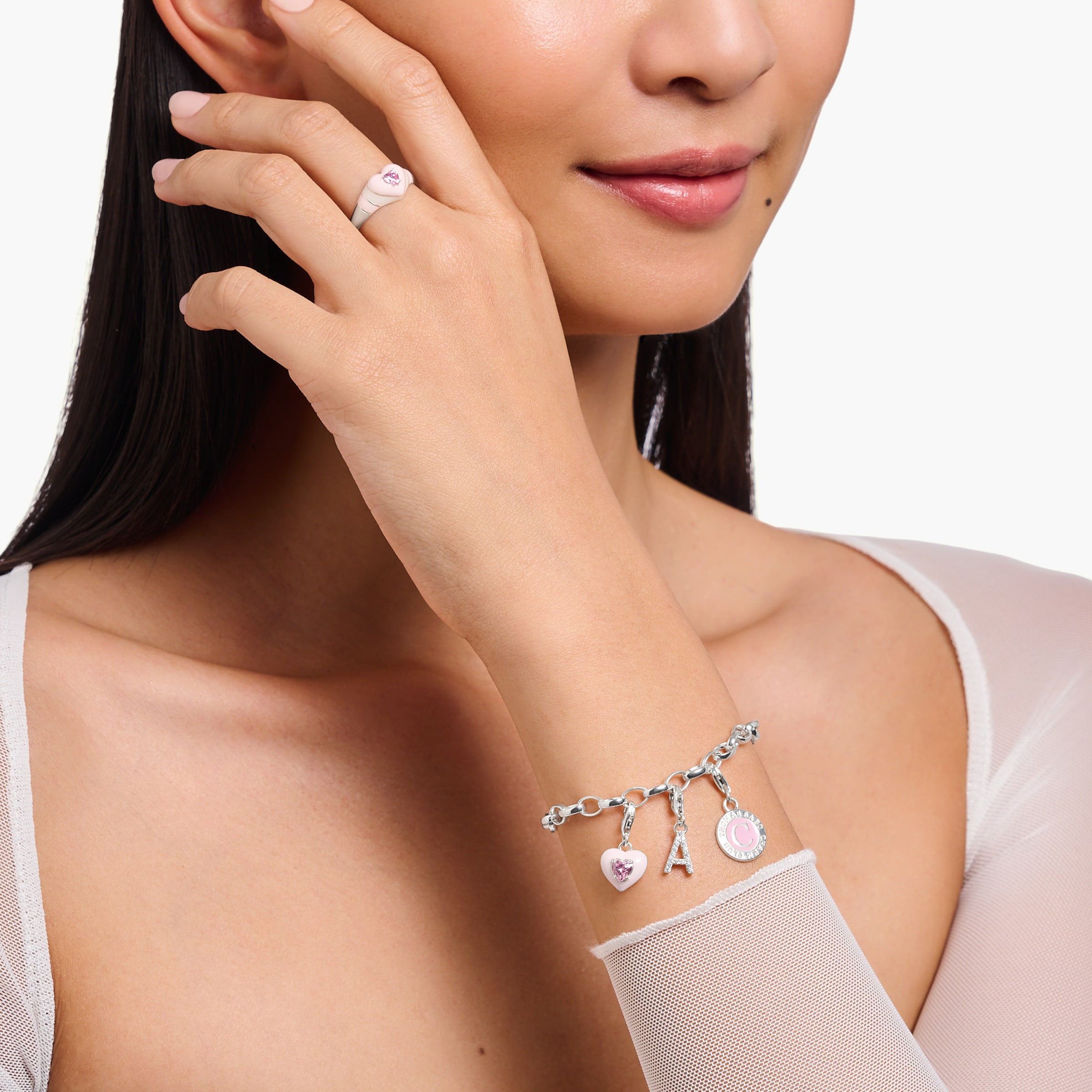 Thomas Sabo Pendant 'A' in Silver